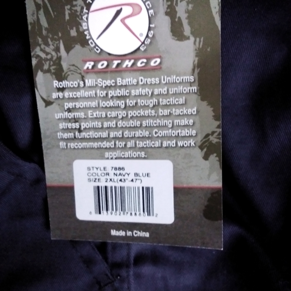 ROTHCO MENS EMT CARGO TACTICAL PANTS.   NWT